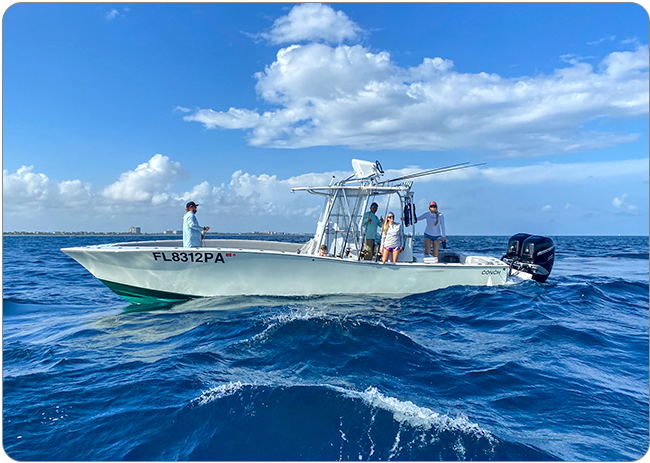 Hook Me Up Charters on the water